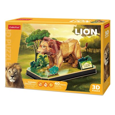Puzzle 3D Zwierzęta Lew