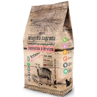 Wiejska Zagroda Cat Jagnięcina z krykem 1,6 kg