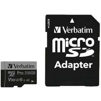 Verbatim 256GB microSDXC Pro 90MB/s - darmowy odbiór w 22 miastach i bezpłatny zwrot Paczkomatem aż do 15 dni