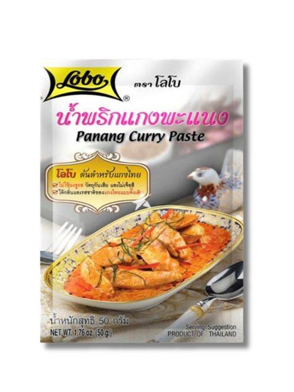 Pasta Panang Curry Przyprawa Kuchnia Azjatycka Ostra Chilli Lobo 50g
