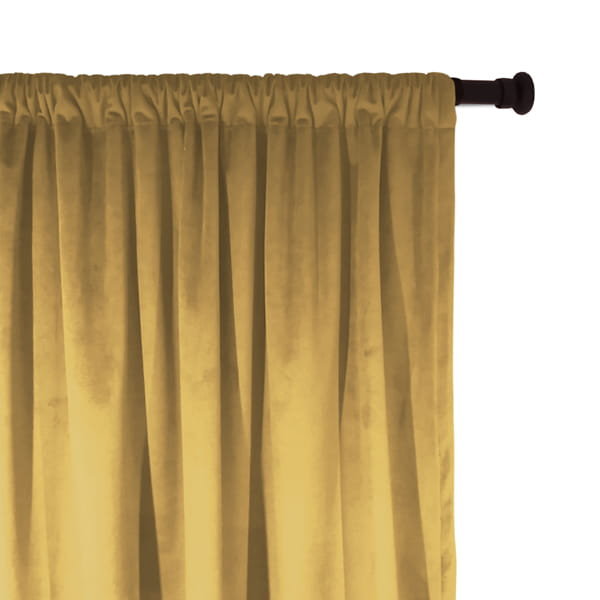 Zasłona Velvet Ve2215 | Musztarda 140 X 280 Cm