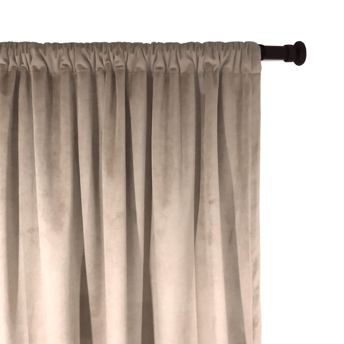 Zasłona Velvet Ve2282 | Piaskowy 140 X 150 Cm