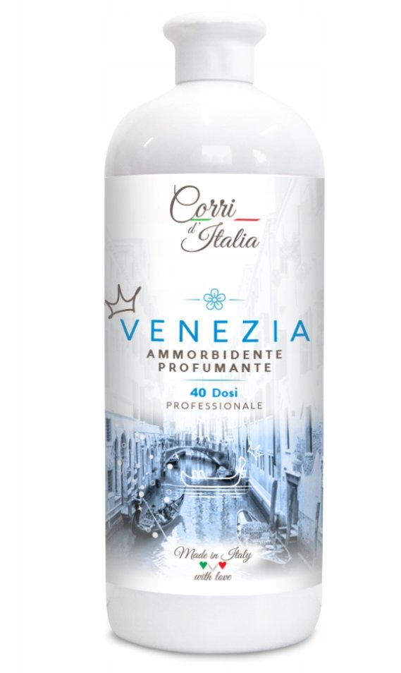 Corri D'Italia Włoski Skoncentrowany Eliksir Do Płukania Venezia - Lotos I Kwiat Pomarańczy, 1000 Ml, 40 Prań