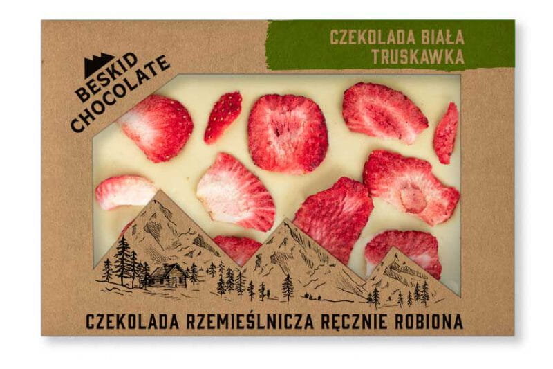 Czekolada Biała Z Truskawkami