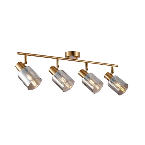 Santia lampa sufitowa (spot) 4xE14 mosiądz/dymiony SPL-65342-4-BRO-SG