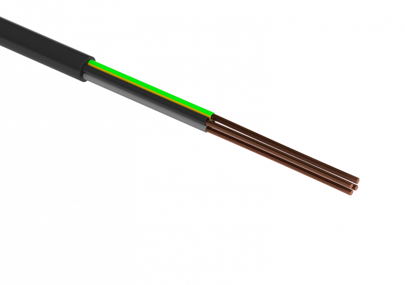 zamel Przewód warsztatowy H05VV-F OWY) 4x1 żo czarny 100m KAB10000118