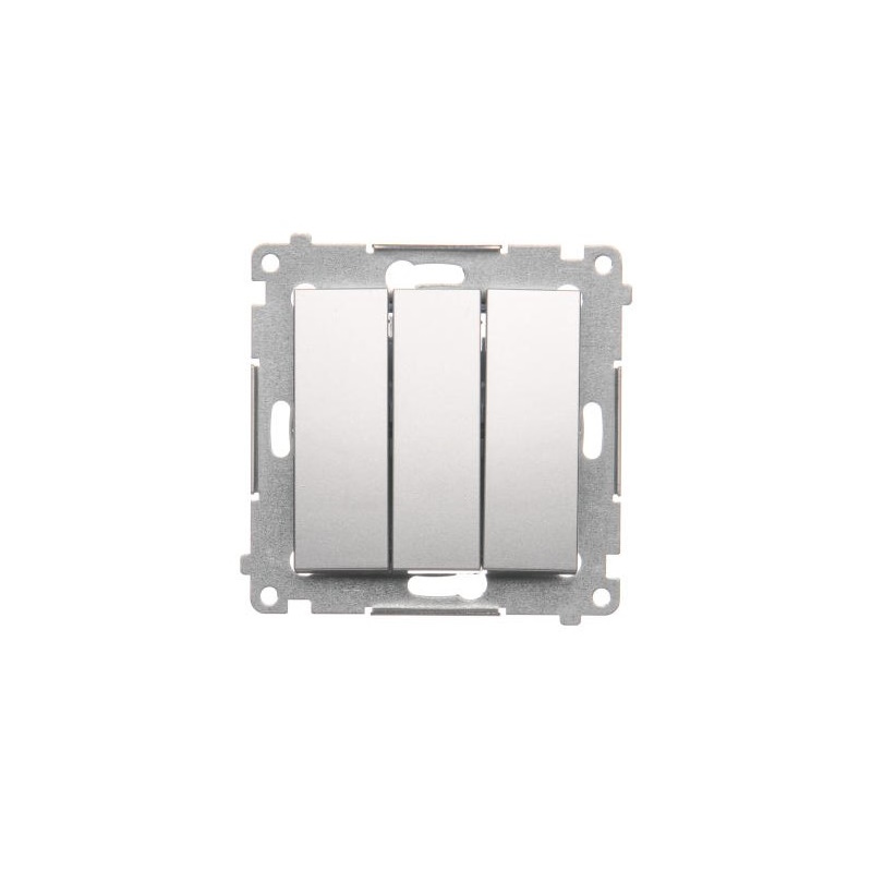 Kontakt KONTAKT_SIMON Przycisk zwierny potrójny SIMON 54 Srebrny DP31.01/43