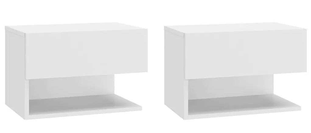 Komplet Białych Szafek Nocnych Z Szufladą G8-N85