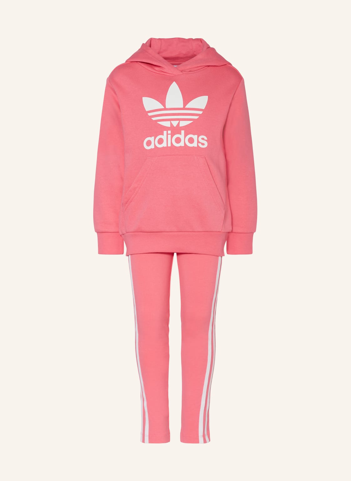 Adidas Originals Zestaw: Bluza Z Kapturem I Legginsy pink