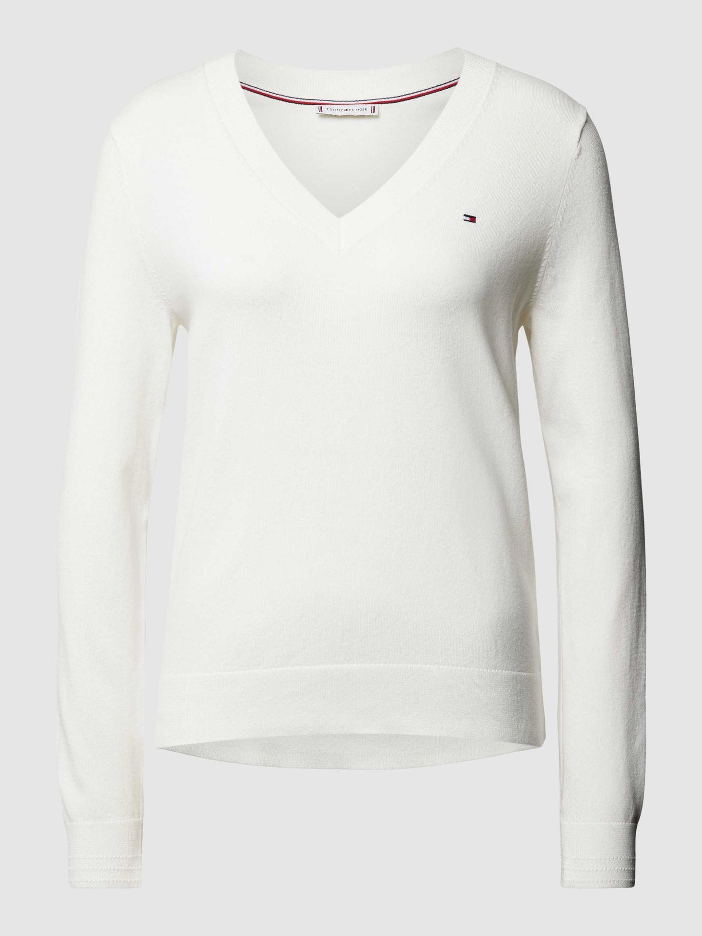 Sweter o normalnym kroju w jednolitym kolorze