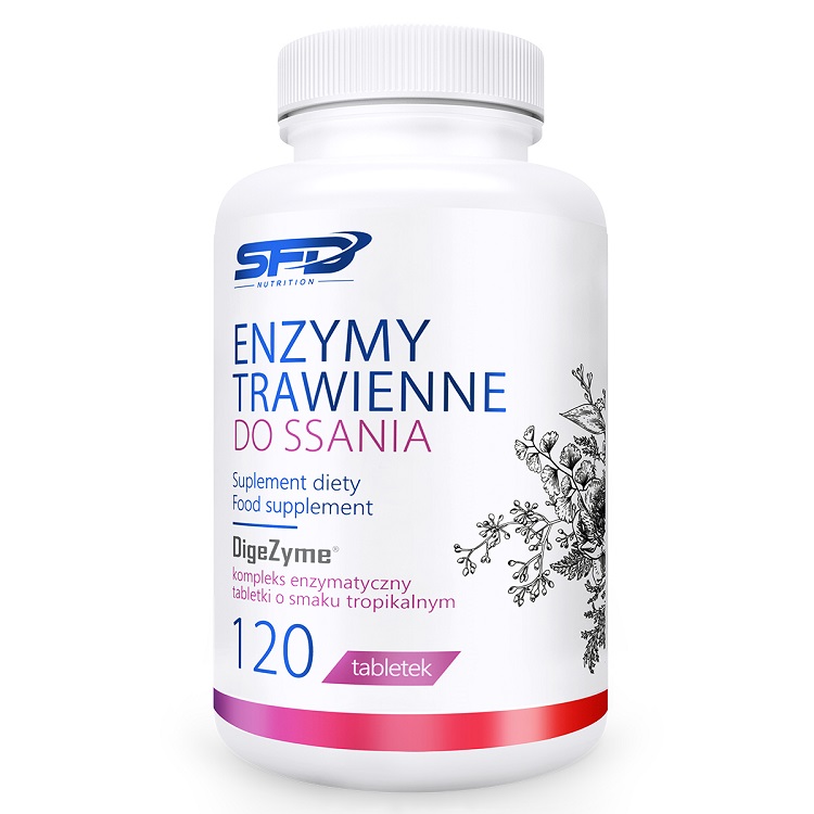 SFD Enzymy Trawienne do ssania tabletki do ssania 120 tabletek