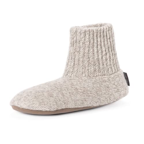 MUK LUKS Męskie skarpety wełniane Morty Ragg - granatowe, naturalny - 38/39 EU