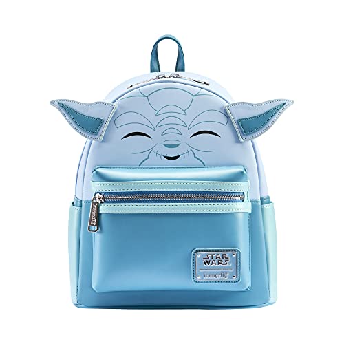 Loungefly Plecak Hologram Yoda - Star Wars - Amazon Exclusive - urocza torba kolekcjonerska - pomysł na prezent - oficjalny towar - dla chłopców, dziewcząt, mężczyzn i kobiet - fanów filmów