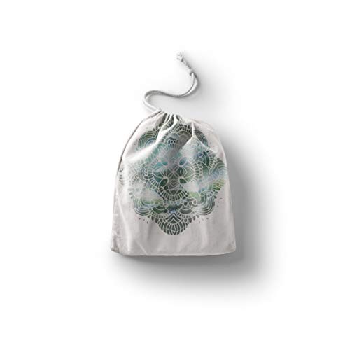 Bonamaison Torba na produkty bawełniane z nadrukiem ze sznurkiem, torba na zakupy wielokrotnego użytku, biodegradowalne torby ekologiczne, torba podróżna, saszetka, torba na zakupy, przyjazna dla