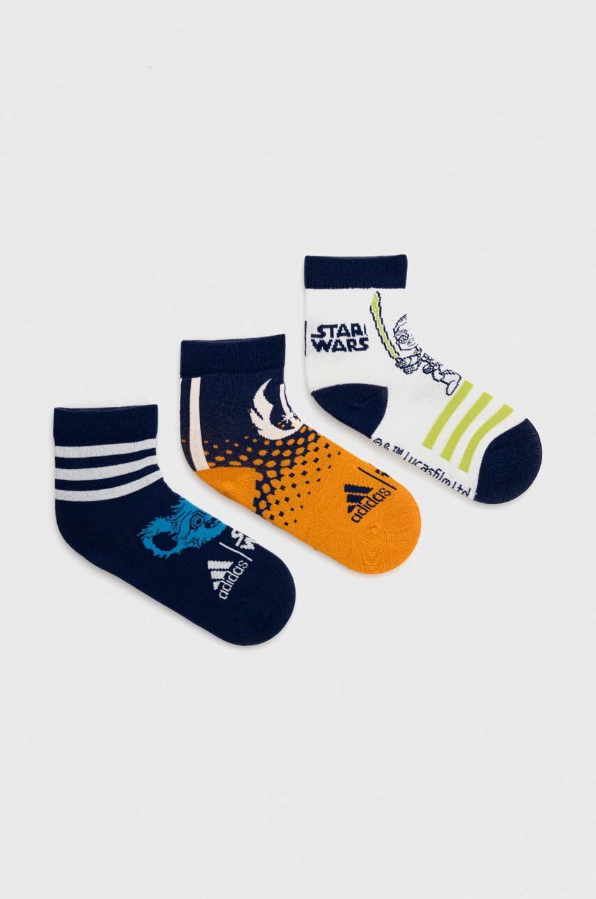 adidas Performance skarpetki dziecięce x Star Wars 3-pack kolor granatowy