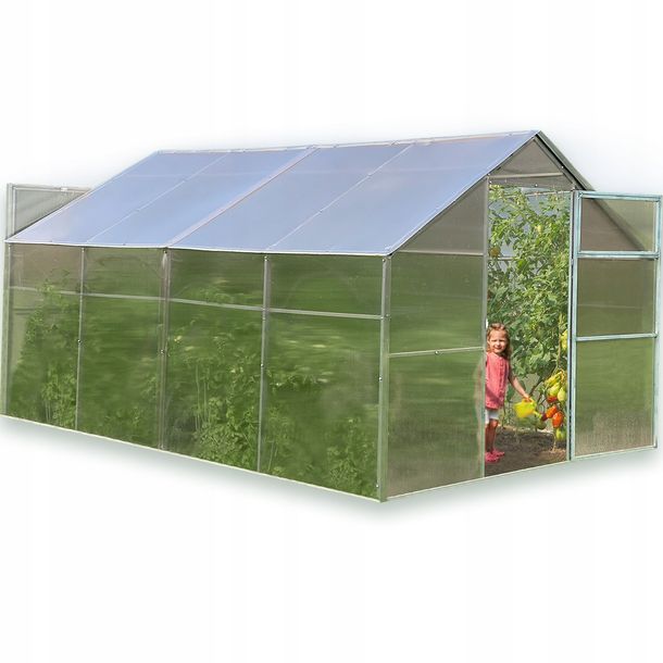 Szklarnia poliwęglan 3x6m ogrodowa 20x40mm domek z poliwęglanu 4mm