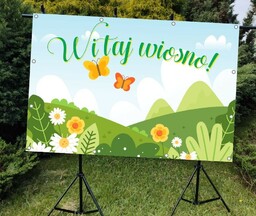 Witaj Wiosno 2- Baner do szkoły i przedszkola