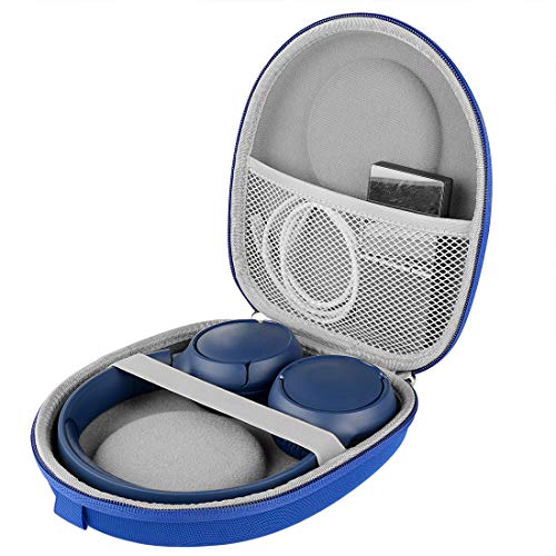 Linkidea Etui do przenoszenia słuchawek kompatybilne z JBL T600BTNC, Live 400BT, Tune 500BT, T450BT, E45BT, etui ochronne z twardą obudową, torba podróżna z kablem, do przechowywania ładowarki