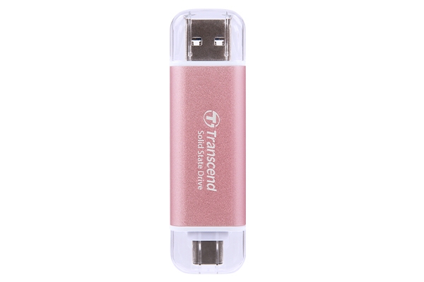 TRANSCEND ESD310P 1TB External SSD USB 10Gbps Type C/A Pink