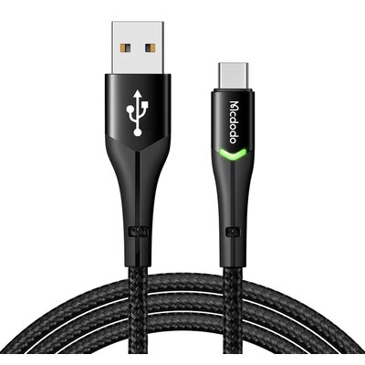 Mcdodo Kabel USB do USB-C Magnificence CA-7960 LED, 1m czarny