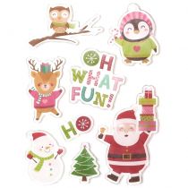 Naklejki żelowe wesołe święta