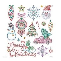 Naklejki z kryształkami Boże Narodzenie