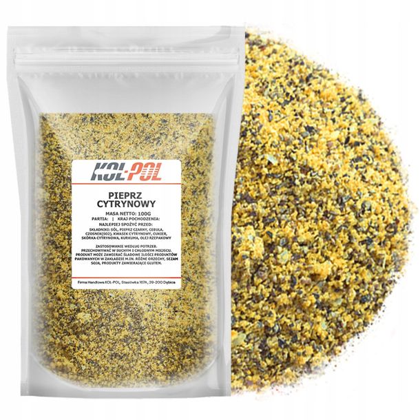 PIEPRZ CYTRYNOWY 100g Aromatyczny do ryb i warzyw