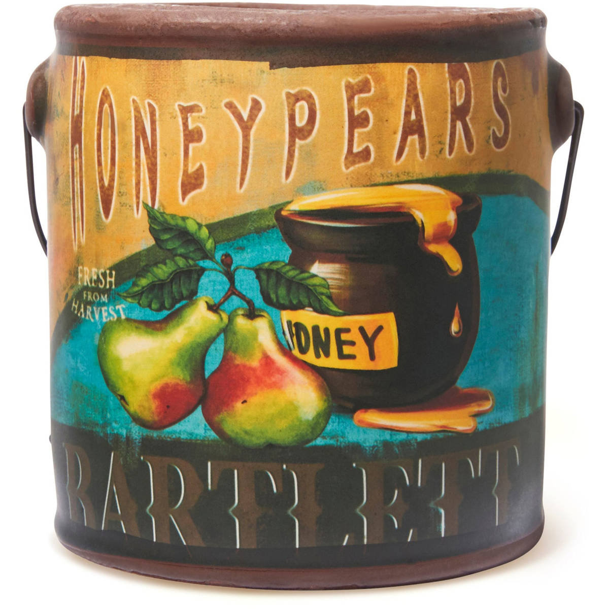 Cheerful Candle duża świeca zapachowa w ozdobnej ceramice 2 knoty 20 oz 567 g - Honey Pears