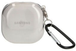 Bizon Etui Case Headphone Clear do Galaxy Buds Live / Pro / Buds2 / Buds2 Pro, przezroczysto-czarne