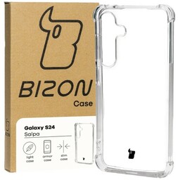Bizon Elastyczne etui Case Salpa do Galaxy S24, przezroczyste