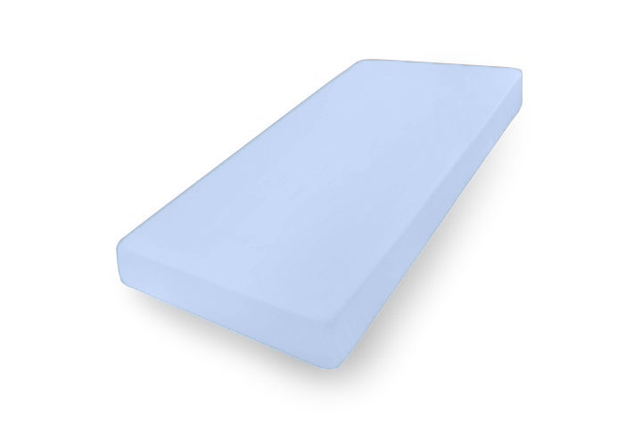 Prześcieradło jersey z gumką 80x160 niebieskie jasne 24 Premium