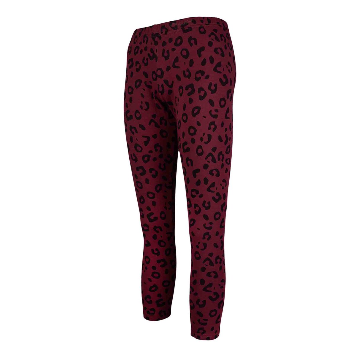Legginsy ocieplane dziewczęce, pantera, bordo, Tup Tup