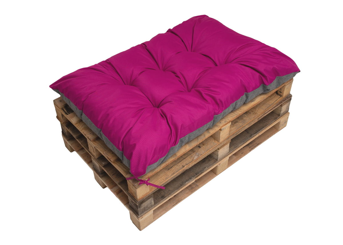 Poduszka na paletę 120x80, Poduszka na paletę różowa, poduszka na meble ogrodowe z palet, poduszka do ogrodu, poduszka zewnętrzna/ Setgarden