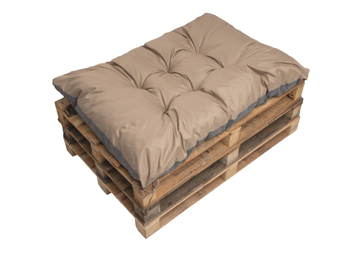 Beżowa poduszka na paletę, 120x50, poduszka na meble ogrodowe z palet, poduszka do ogrodu, poduszka zewnętrzna/ Setgarden