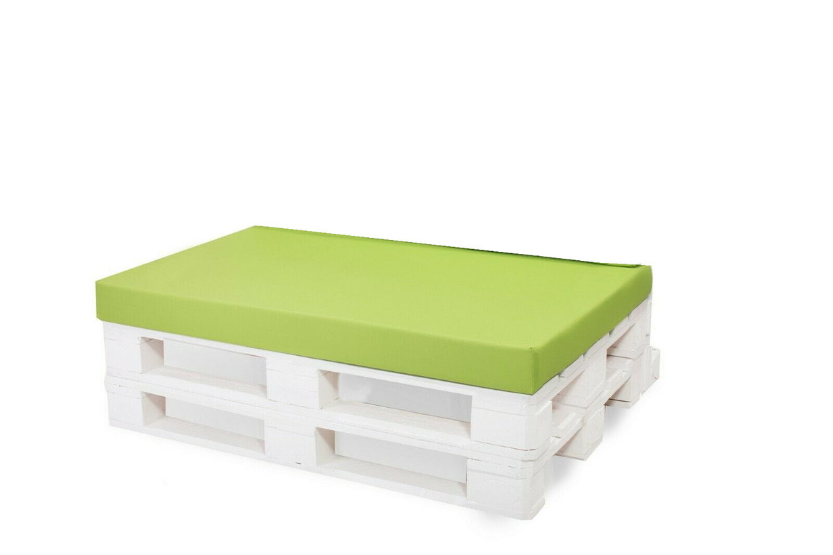 Płaska poduszka 120x50x10cm, limonka, poduszka na paletę, poduszka siedziska, poduszka ogrodowa, poduszka na meble ogrodowe, poduszka zewnętrzna/ Se..