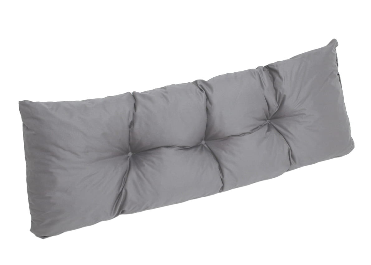 Poduszka ogrodowa 120x40, poduszka na meble z palet, szara, poduszka na meble ogrodowe z palet, poduszka wodoodporna/ Setgarden