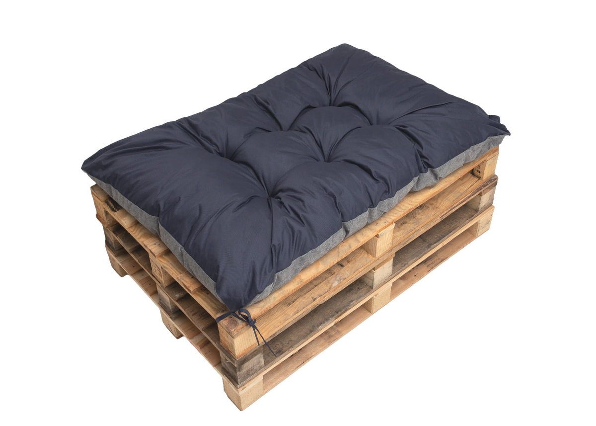 Granatowa poduszka na paletę, 120x50, poduszka na meble ogrodowe z palet, poduszka do ogrodu, poduszka zewnętrzna/ Setgarden