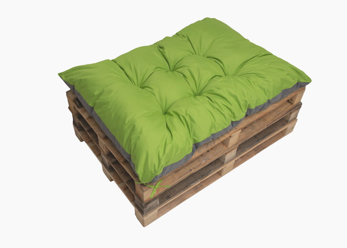 Poduszka na paletę 120x60, poduszka na meble ogrodowe z palet, Poduszka na paletę limonka, poduszka do ogrodu, poduszka zewnętrzna/ Setgarden