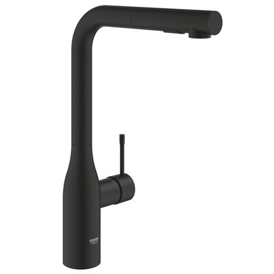 Grohe Essence Bateria kuchenna wysoka z wyciąganą wylewką phantom black 30504KF0
