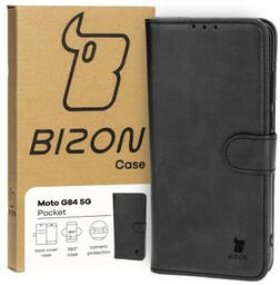 Bizon Etui Case Pocket do Motorola Moto G84 5G, czarne