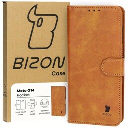 Bizon Etui Case Pocket do Motorola Moto G14, brązowe