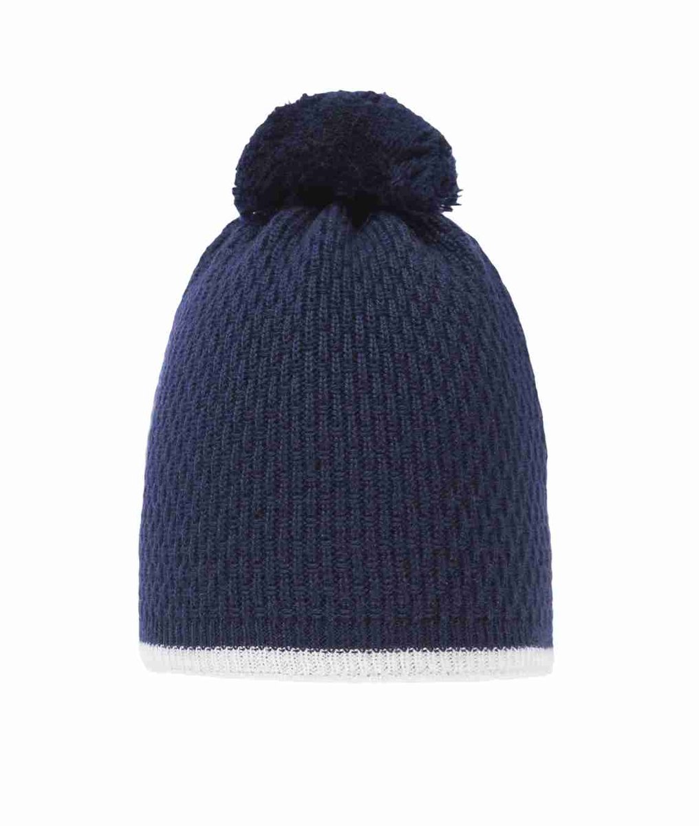 Czapka chłopięca z pomponem, granatowa, Döll