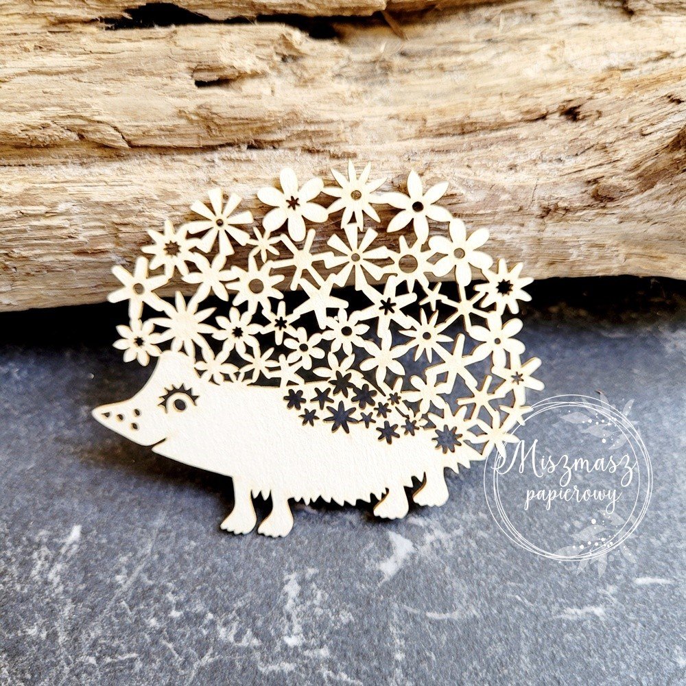 Jeżyk z kwiatuszkami