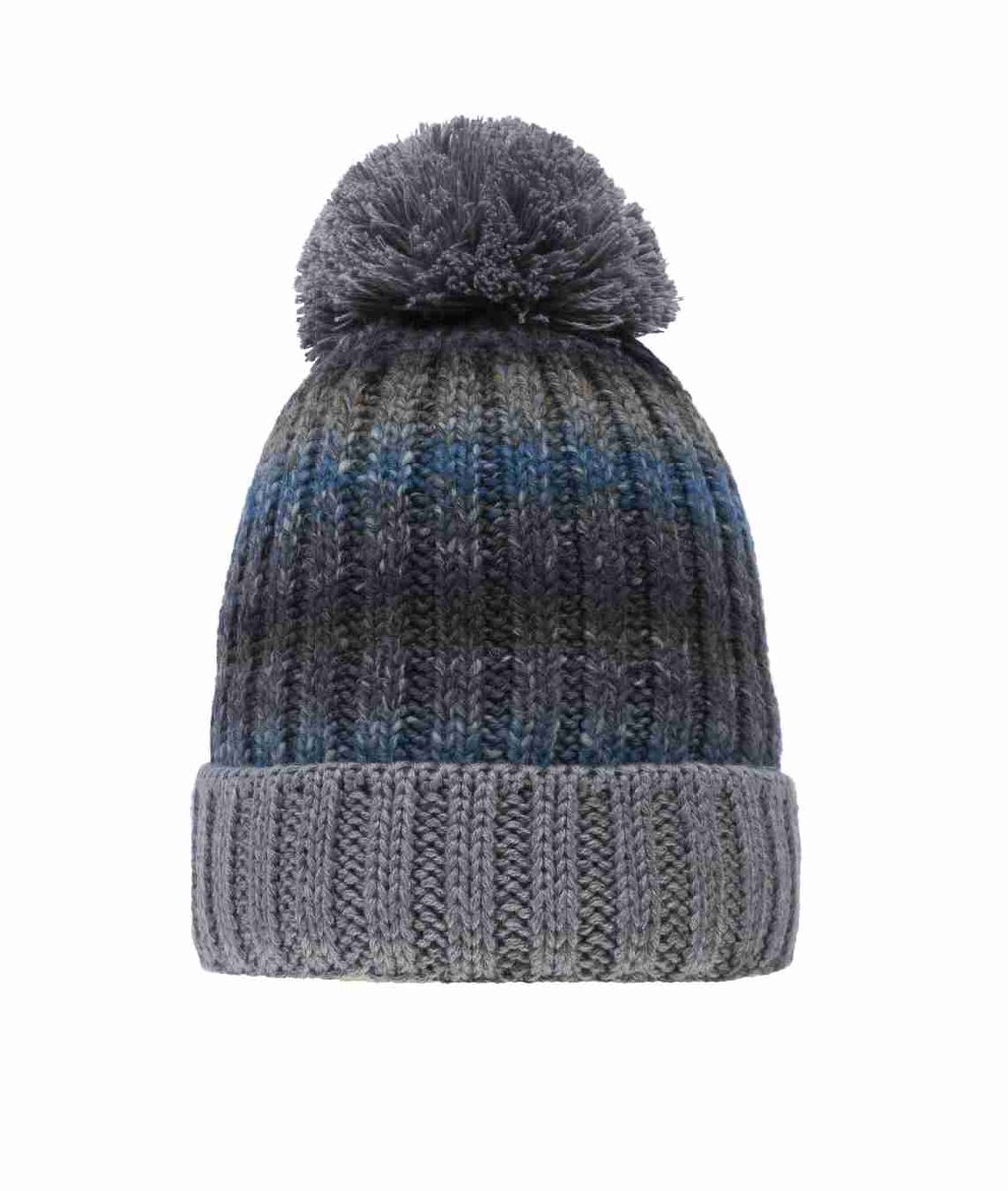 Czapka chłopięca, mix kolorów, pompon, Döll