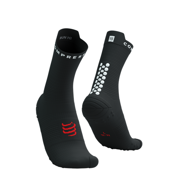 COMPRESSPORT Skarpetki do biegania wysokie ProRacing Socks V4 black/white