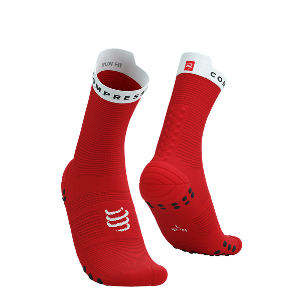 COMPRESSPORT Skarpetki do biegania wysokie ProRacing Socks V4 red/white