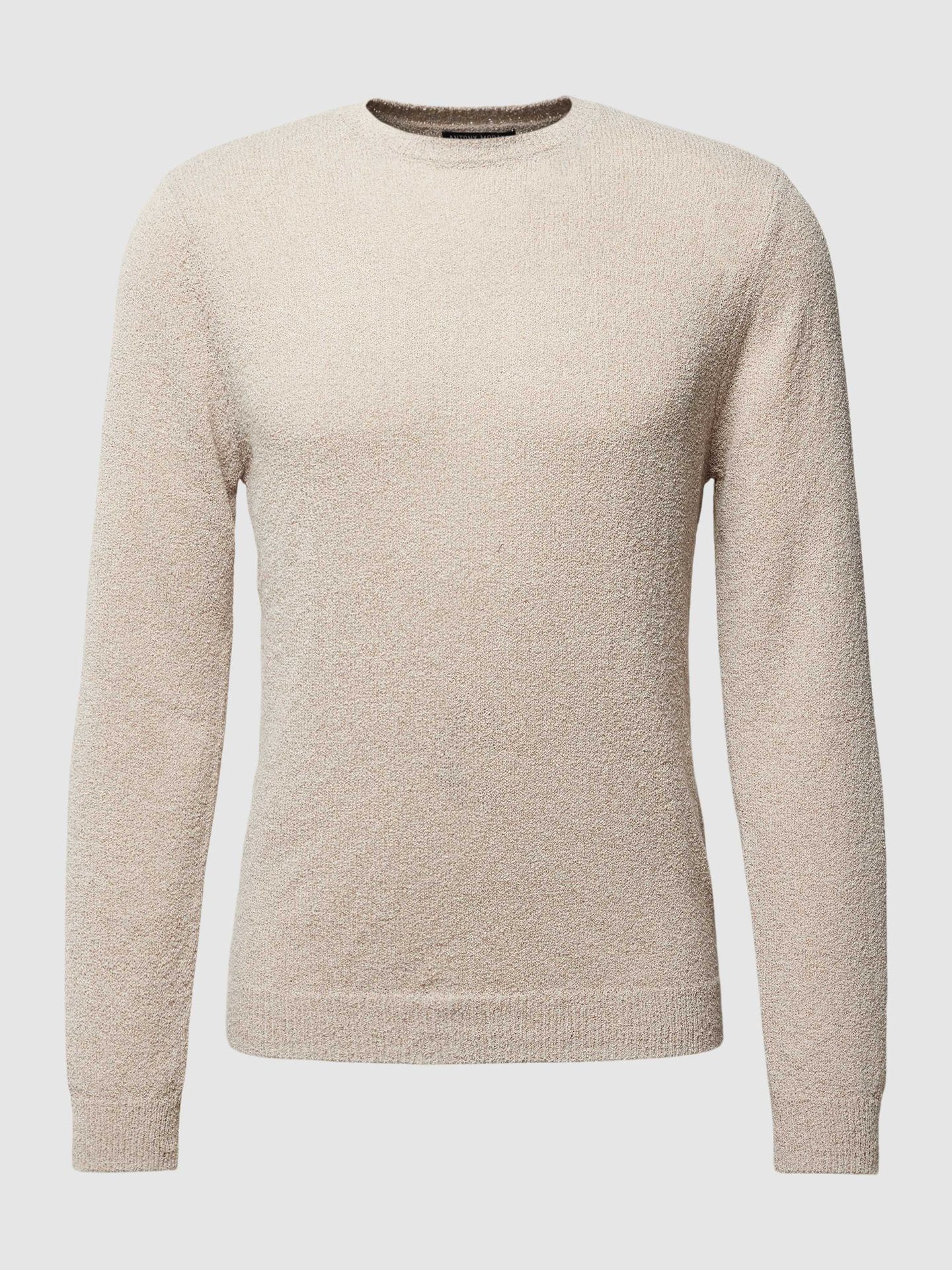 Sweter z dzianiny w jednolitym kolorze