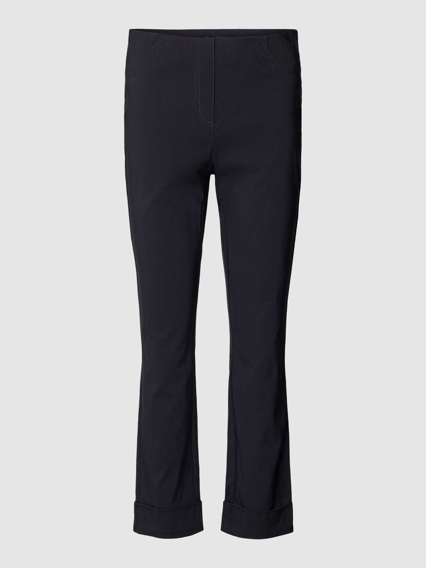 Spodnie materiałowe o kroju straight leg fit z bocznymi, wpuszczanymi kieszeniami model ‘IGOR’