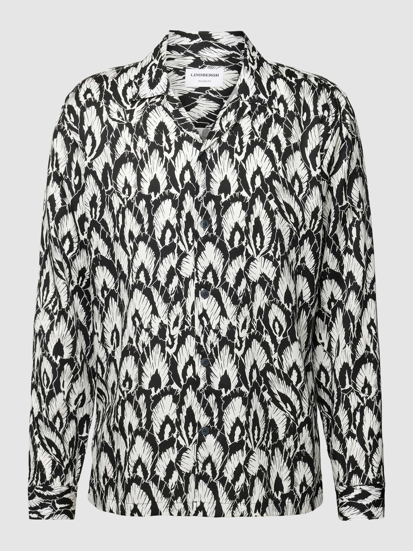 Koszula casualowa o kroju relaxed fit ze wzorem na całej powierzchni