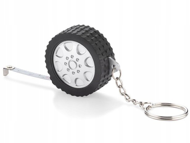 Brelok Do Kluczy Opona Koło Z Miarą Miarką 1M Metr